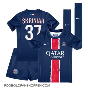 Paris Saint-Germain Milan Skriniar #37 Hjemmebanetrøje Børn 2024-25 Kortærmet (+ Korte bukser)